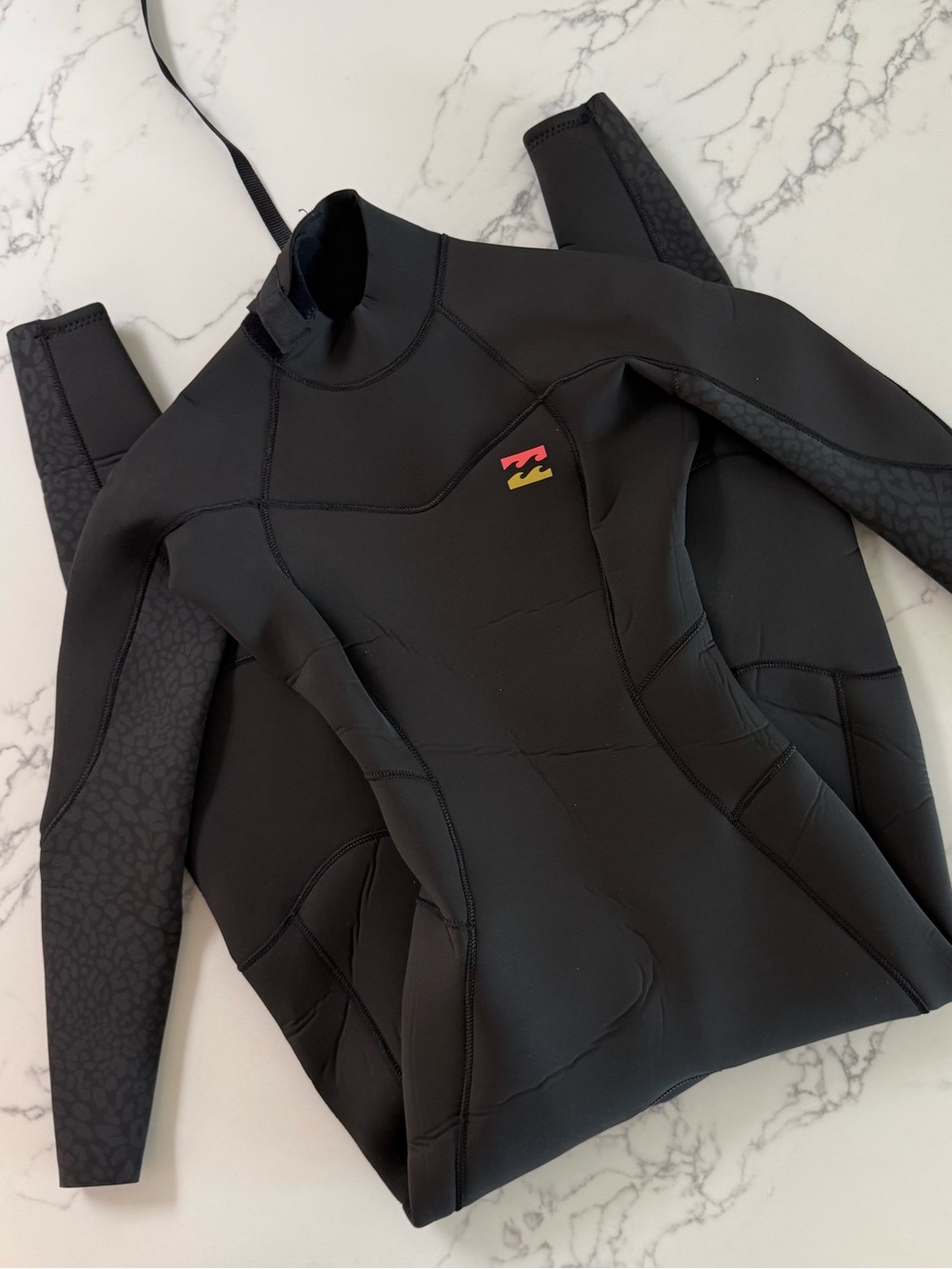 Billabong Synergy Back Zip 3/2mm Fullsuit Wetsuit - Black - Size 2